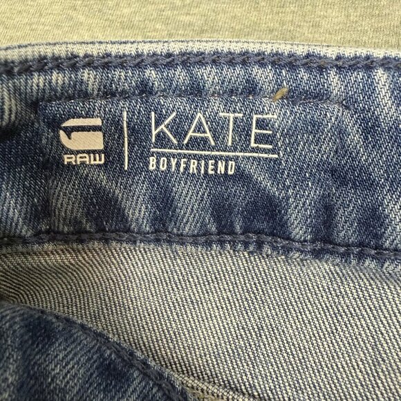 G-STAR Kate Boyfriend wmn Damen Stretch Jeans Hose 38 W30 L32 hellblau used look - Picture 12 of 16